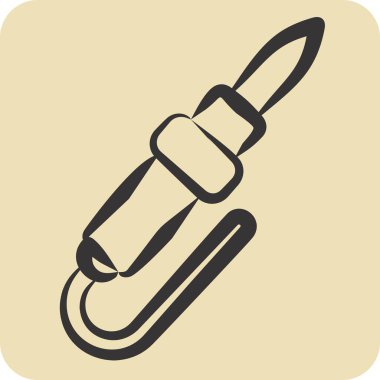 Simge lehimleme demiri. Tamir Aletleri sembolüyle ilgili. El çizimi tarzı. dizayn edilebilir