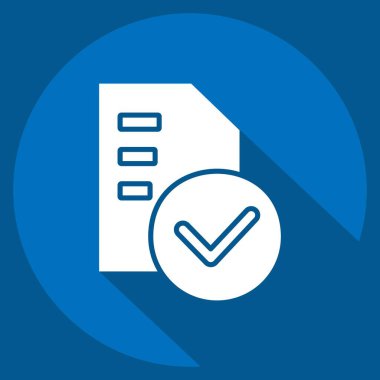 Simge Standartları. Denetim sembolüyle ilgili. Uzun gölge tarzı. dizayn edilebilir