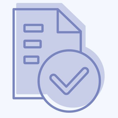 Simge Standartları. Denetim sembolüyle ilgili. İki ton stili. dizayn edilebilir