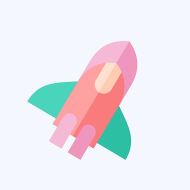 Icon Star Up. Kripto para birimi sembolüyle ilgili. düz biçim