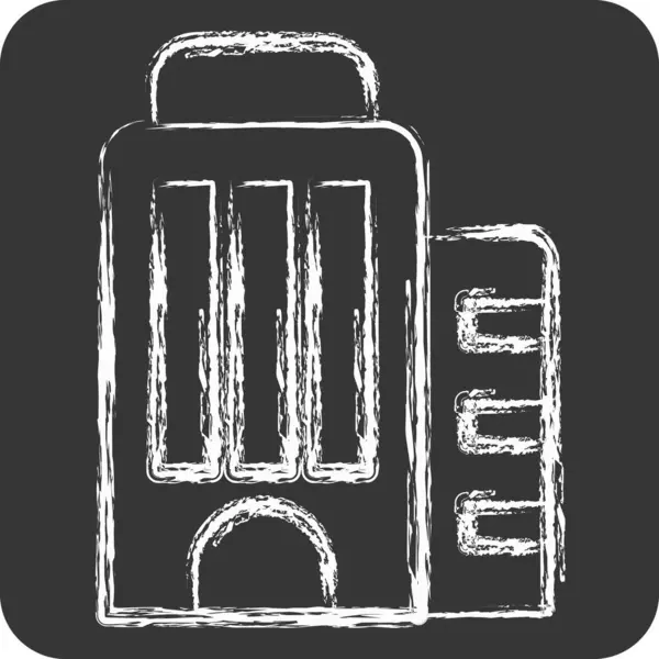 Simge gökdeleni. İnşaat Mühendisliği sembolüyle ilgili. Tebeşir stili. dizayn edilebilir