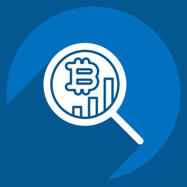 Simgesel İstatistik Analizi. Kripto para birimi sembolüyle ilgili. uzun gölge biçimi