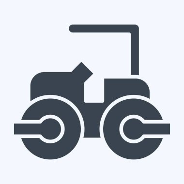 Simgesel Buhar Pateni. İnşaat Mühendisliği sembolüyle ilgili. Kabartma tarzı. dizayn edilebilir