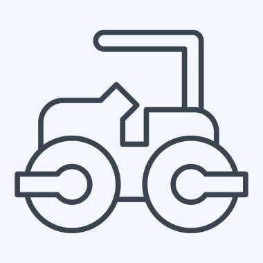 Simgesel Buhar Pateni. İnşaat Mühendisliği sembolüyle ilgili. Sıra tarzı. dizayn edilebilir