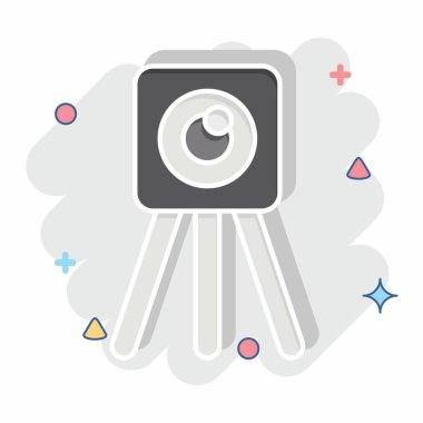 Simge İnceleme Eng. İnşaat Mühendisliği sembolüyle ilgili. Çizgi roman. dizayn edilebilir