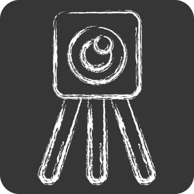 Simge İnceleme Eng. İnşaat Mühendisliği sembolüyle ilgili. Tebeşir stili. dizayn edilebilir