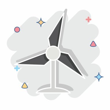 Simge Sürdürülebilir Geliştirme. Geliştirme sembolüyle ilgili. çizgi roman biçimi