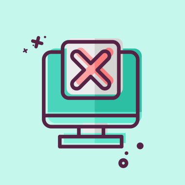 Simge Sistemi. Ünlem sembolüyle ilgili. MBE tarzı. dizayn edilebilir