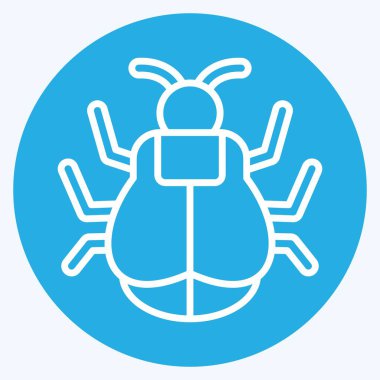 Simge Kenesi. Böceklerin sembolü. Mavi gözlü. dizayn edilebilir