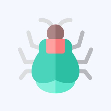 Simge Kenesi. Böceklerin sembolü. Düz stil. dizayn edilebilir