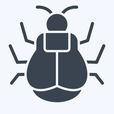 Simge Kenesi. Böceklerin sembolü. Kabartma tarzı. dizayn edilebilir