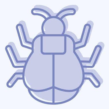 Simge Kenesi. Böceklerin sembolü. İki ton stili. dizayn edilebilir