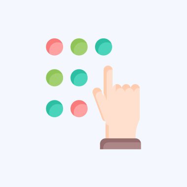 Simge Dokunuşu Parolası. Kripto para birimi sembolüyle ilgili. düz biçim