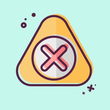 Simge Uyarısı. Ünlem sembolüyle ilgili. MBE tarzı. dizayn edilebilir