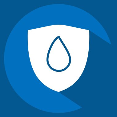 Simge suyuna dayanıklı. Kumaş sembolüyle ilgili. Uzun gölge tarzı. dizayn edilebilir