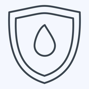 Simge suyuna dayanıklı. Kumaş sembolüyle ilgili. Sıra tarzı. dizayn edilebilir