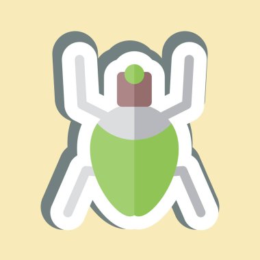 Yaprak bitleri. Böceklerin sembolü. dizayn edilebilir