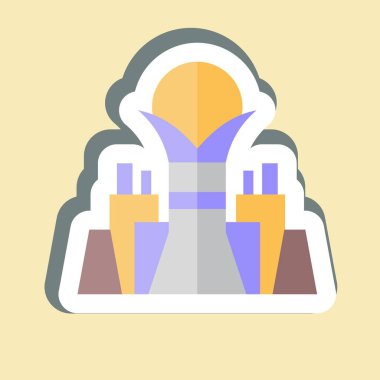 Etiket Bayterek Kulesi. Kazakistan sembolüyle ilgili. dizayn edilebilir