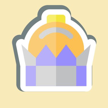 Etiket Bayterek. Kazakistan sembolüyle ilgili. dizayn edilebilir