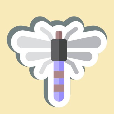 Etiket Yusufçuğu. Böceklerin sembolü. dizayn edilebilir