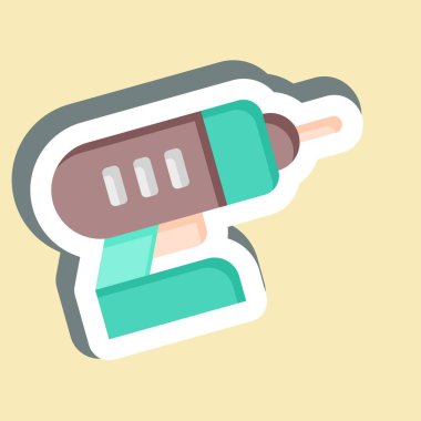 Etiket matkabı. Tamir Aletleri sembolüyle ilgili. dizayn edilebilir