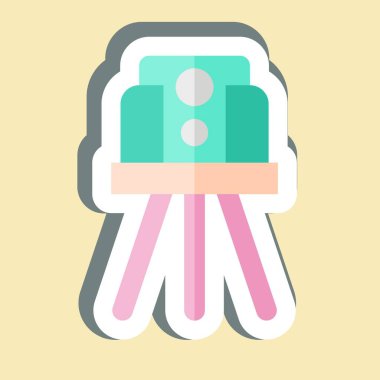 Çıkartma Alanı İncelemesi. İnşaat Mühendisliği sembolüyle ilgili. düzenlenebilir