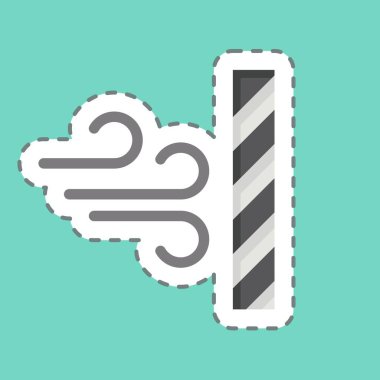 Çıkartma hattı toz geçirmez. Kumaş sembolüyle ilgili. dizayn edilebilir