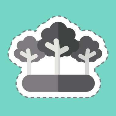 Çıkartma hattı Forest 'ı kesti. Dünya 'yı Kurtarma sembolüyle ilgili. düzenlenebilir