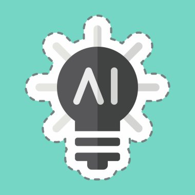 Çıkartma hattı İnovasyon 'u kesti. Yapay Zeka sembolüyle ilgili