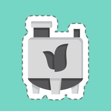 Çıkartma hattı Doğal Kimyasal 'ı kesti. Dünya 'yı Kurtarma sembolüyle ilgili. düzenlenebilir