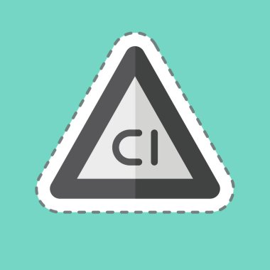 Etiket şeridi Non Chlorine Bleach 'i kesmiş. Kumaş sembolüyle ilgili. dizayn edilebilir