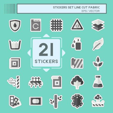 Çıkartma çizgisi, Set Kumaşı. Eğitim sembolüyle ilgili. dizayn edilebilir