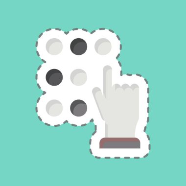 Çıkartma çizgisi Dokunmatik Şifre 'yi kesti. Kripto para birimi sembolüyle ilgili