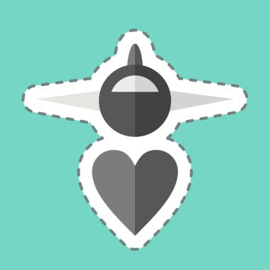 Çıkartma hattı Ulaşım 'ı kesti. Dünya Barışı sembolüyle ilgili. dizayn edilebilir