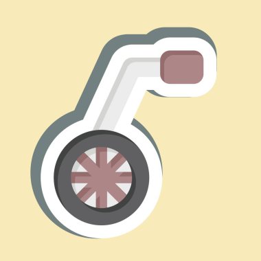 Etiket Ölçme Tekeri. İnşaat Mühendisliği sembolüyle ilgili. düzenlenebilir