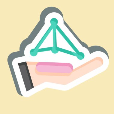 Sticker Sinir Ağı. Yapay Zeka sembolüyle ilgili