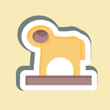 Çıkartma rampası. Kazakistan sembolüyle ilgili. dizayn edilebilir