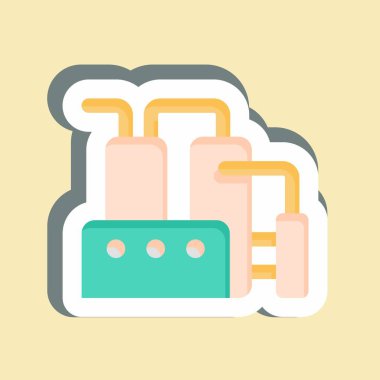 Etiket Rafinerisi. Endüstri sembolüyle ilgili. dizayn edilebilir