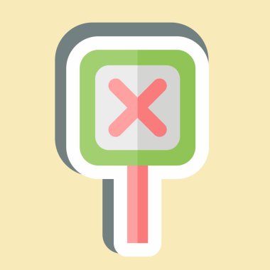 Çıkartma İşareti. Ünlem sembolüyle ilgili. dizayn edilebilir