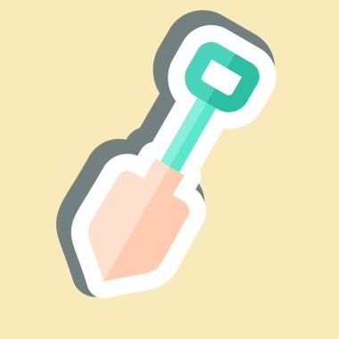 Etiket Showel. Tamir Aletleri sembolüyle ilgili. dizayn edilebilir