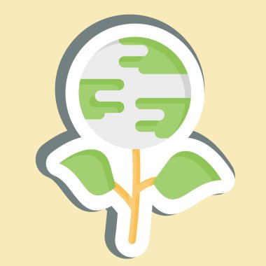 Çıkartma Dünya Barışı. Dünya Barışı sembolüyle ilgili. dizayn edilebilir