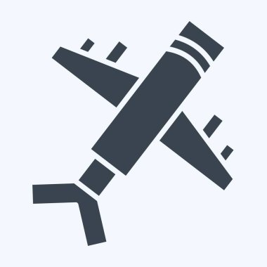 Simge Hava Gemisi. Ulaşım sembolüyle ilgili. Kabartma tarzı. dizayn edilebilir