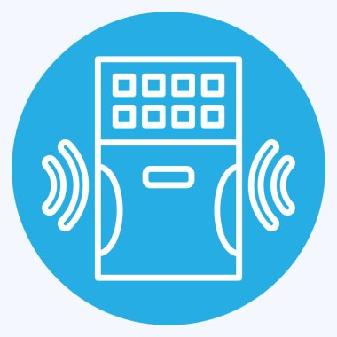 Simge Hava Arındırıcı. İç Güvenlik sembolüyle ilgili. mavi gözler tarzı