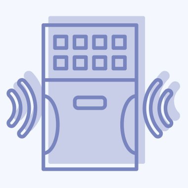 Simge Hava Arındırıcı. İç Güvenlik sembolüyle ilgili. iki ton biçimi