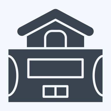 Simge Alarm Sistemi. İç Güvenlik sembolüyle ilgili. Kabartma biçimi