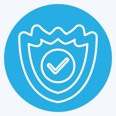 Simgesel Amoned Shield. Askeri sembolle ilgili. Mavi gözlü. dizayn edilebilir