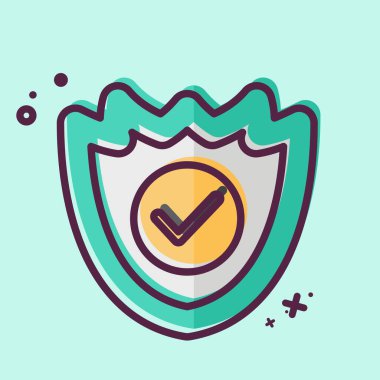 Simgesel Amoned Shield. Askeri sembolle ilgili. MBE tarzı. dizayn edilebilir