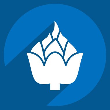 Simge enginarı. Meyve ve Sebze Sembolü ile ilgili. Uzun gölge tarzı. düzenlenebilir