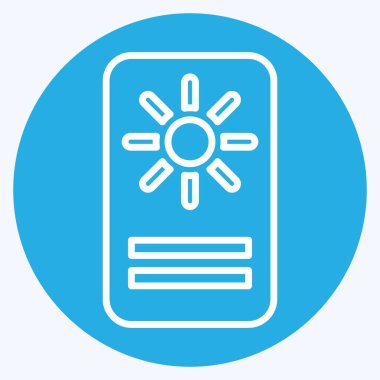 Simge Astroloji Kartı. Astroloji sembolüyle ilgili. Mavi gözlü. dizayn edilebilir