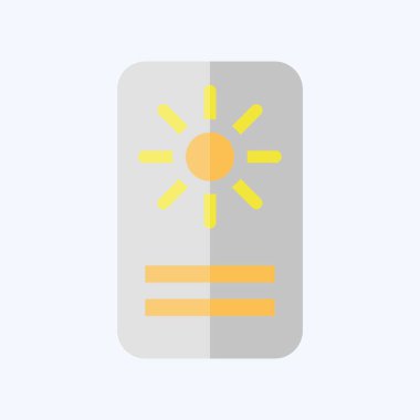 Simge Astroloji Kartı. Astroloji sembolüyle ilgili. Düz stil. dizayn edilebilir